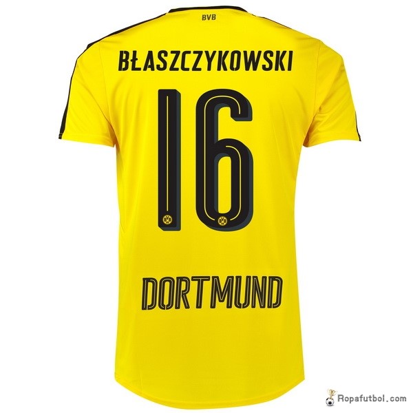 Camiseta Borussia Dortmund Replica Primera Ropa Blaszczykowski 2016/17 Amarillo